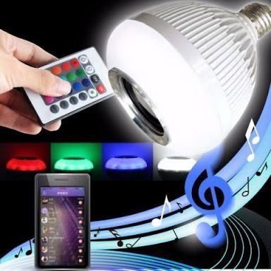 Lâmpada que Toca Música conecta Via Bluetooth