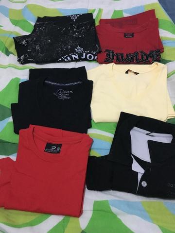 6 camisetas masculinas
