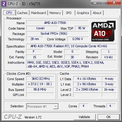Processador AMD A10 7700k 3.4GHz + Placa mãe gigabyte GA-F2A88XM-D3H