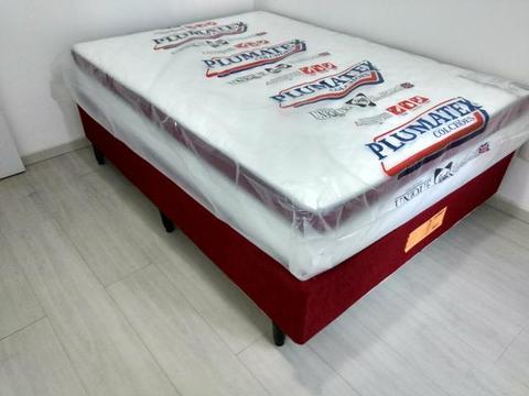 Cama Box Casal de Luxo em 1+9 no Carnê (Selo do Inmetro)