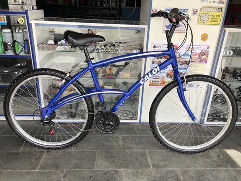 Bicicleta Caloi 100 azul de Alumínio Semi Nova