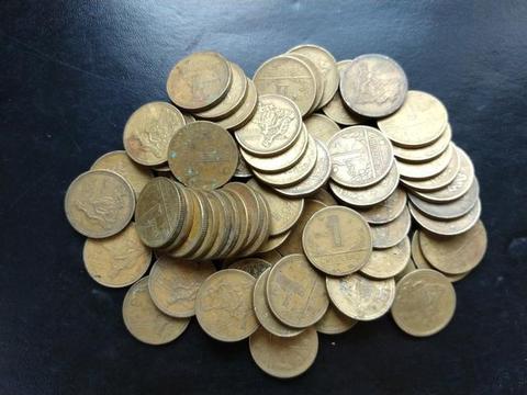65 moedas de 1 Cruzeiro