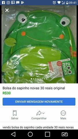 Bolsa do sapinho novas 30 reais original