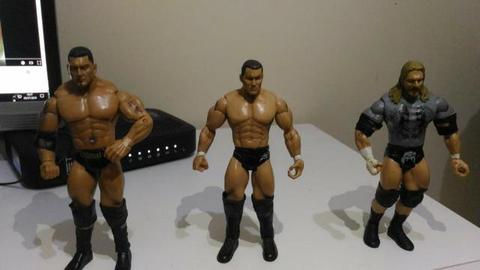 3 bonecos WWE , Triple H, Randy Orton, Batista