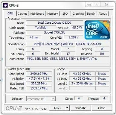Processador Intel® Core?2 Quad Q8300