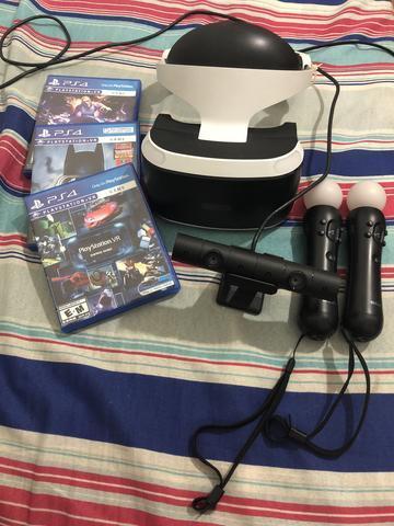PlayStation VR + 3 jogos vr