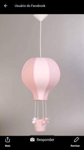 Pendente formato de balão Rosa