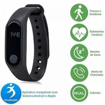 Pulseira Inteligente Fitness C Monitor Smartband E Bluetooth
