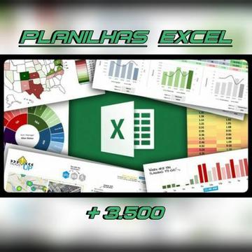 DVD: Mega Pacote de Planilhas Excel com mais de 3.500 Planilhas Editáveis