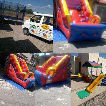 Cama elástica piscina de bolinhas Mini tobogã