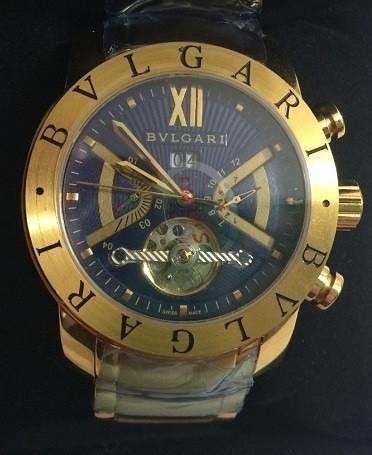 Promoção Relógio Bvgari Iron Man Dourado Automático