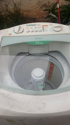 Máquina de lavar com defeito