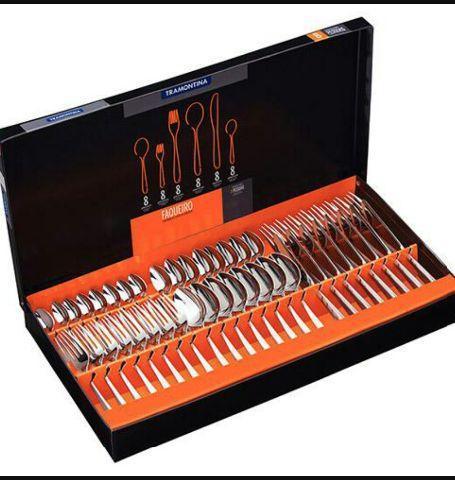 Jogo de talheres inox tramontina