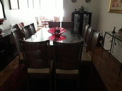 Mesa de Jantar com 10 Cadeiras
