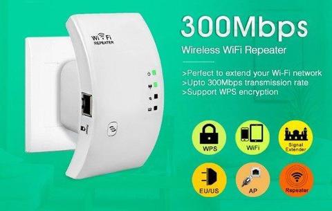 Roteador Repetidor Sinal Wifi 300mbps Wps Ap Aumentar Sinal