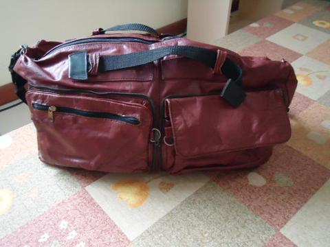 Bolsa de couro, sacola de viagem