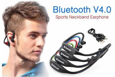 Fone De Ouvido Esportivo Bluetooth 4.0 Vermelho
