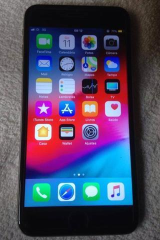 IPhone 6 Plus Space Gray 16GB com carregador e fone impecável