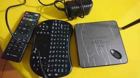 Vendo tv box m12 pro com mini teclado wifi