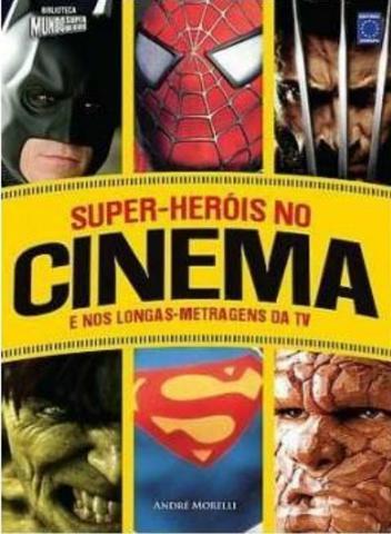 Livro super heróis no cinema. Hq, quadrinhos. Marvel/DC/Batman/Hulk