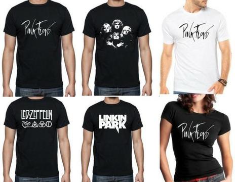 Camisetas de Rock Escolha a Sua