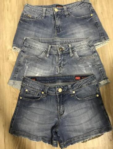 3 shorts jeans marca TUAREN por 25 reais