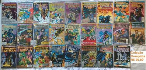 Coleção Completa Liga da Justiça & Batman Abril 26 Gibis Formatinho Quadrinhos HQ