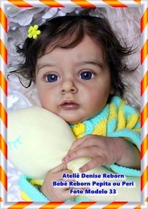 Boneca Bebê Reborn Pepita ou Peri Kit Chloe 