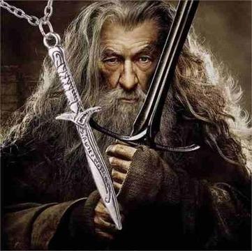 Colar Senhor dos Anéis Hobbit Bilbo Frodo Espada Corrente Filme TV Serie