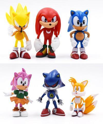 Sonic Sonic The Hedgehog Coleção 6 Miniaturas