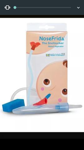 Aspirador nasal NOSEFRIDA importado para bebês e crianças