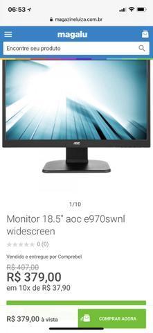 Vendo monitoram 18.5 Aoc usado