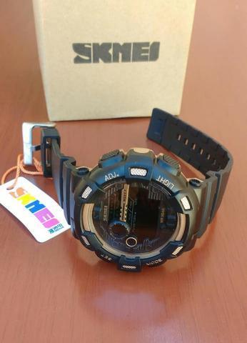 Relógio Digital Gold Multifuncional Importado Esportivo/Militar A Prova D'água 5ATM Caixa