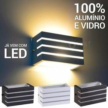 Kit Promocional Luminaria Arandela Frisada + Lampada de Led G9 - Fazemos Entrega
