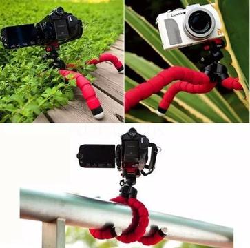 Mini Tripé Flexível Câmeras E Celulares Suporte Universal