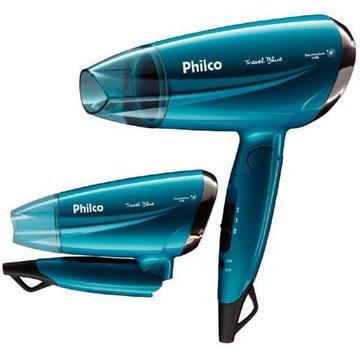 Secador De Cabelos Travel Psc02 Blue Philco Bivolt