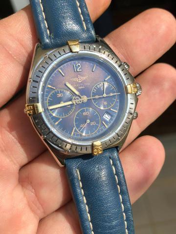 Relógio Breitling Sirius Original Pulseira de Couro Caixa e Garantia 1 ano