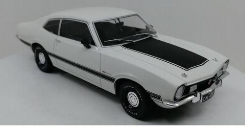 Conheça a miniatura incrível do Maverick GT 1974 escala 1/24 perfeito na cor Branca