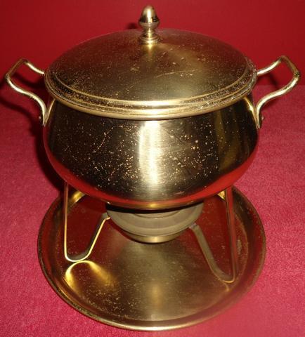 Panela Antiga Dourada para Fondue | Tipo Vintage | 51 98289-4480