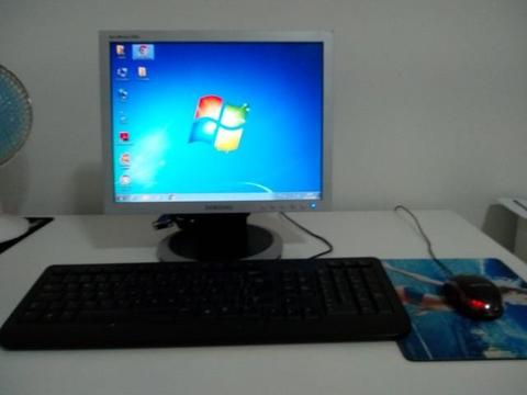 Computador completo cpu monitor teclado pc e mouse