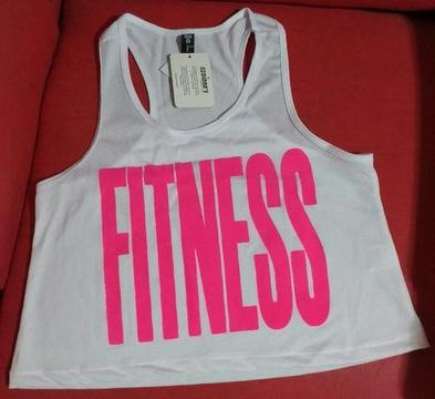 Cropped Fitness Branco Tam P