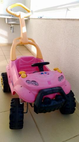 Carrinho Smart Passeio com Pedal - Rosa - Bandeirante USADO