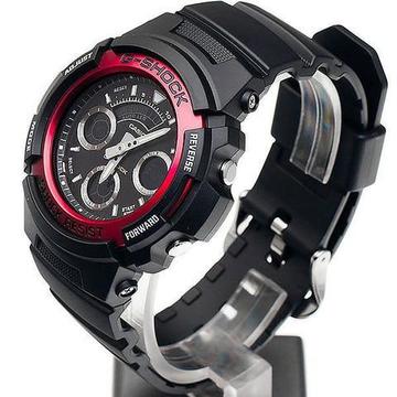 Casio G-Shock AW-591-4A New Chrono Analog Digital Mens Watch 200M Diver AW-591