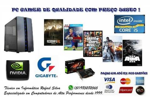 PC Fortnite Pubg Gamer I5 3470 + Gtx 1050 2gb + 8gb+ HD1tb + Jogos + Garantia