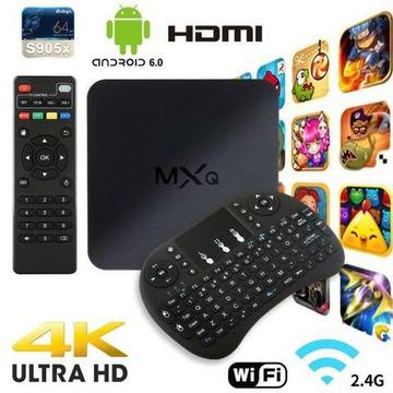 Promoção !! Kit TV Box Mxq Ultra 4K + Teclado BlueTooth