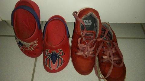 Crock do homem aranha+ sapato vermelho