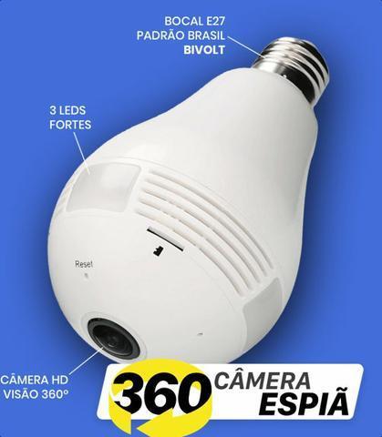 Lâmpada LED com câmera espiã