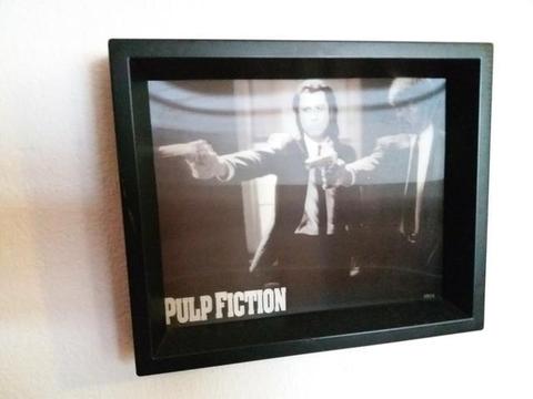 Quadro em 3D do filme Pulp Fiction