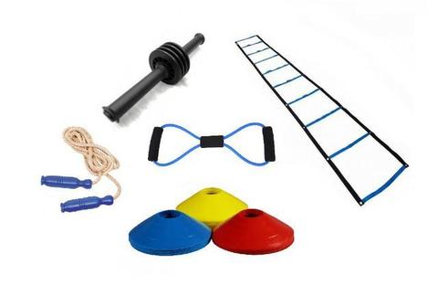 Acessórios Fitness Funcional e agilidade - mini cone , corda , elastico , escada e etc