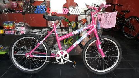 Bicicleta Aro 20 Rosa Frozen Linda